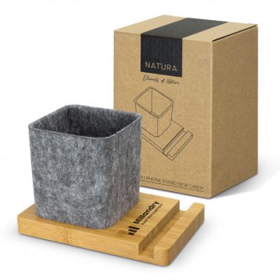 NATURA Bamboo Phone Stand Desk Caddy (TUA127793)