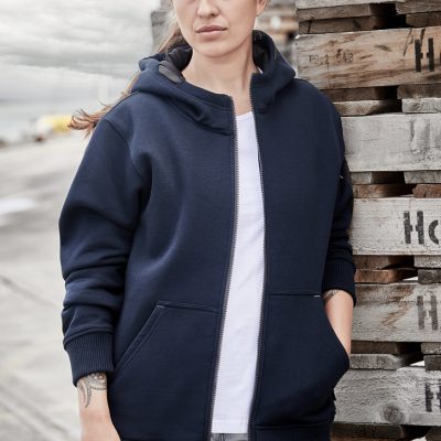 Unisex Zip Front Multi-Pocket Hoodie (FBIZZT468)