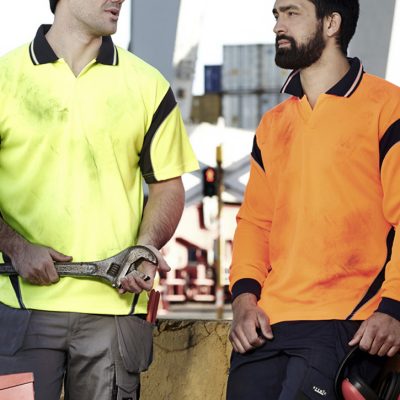 Mens Hi Vis Aztec Short Sleeve Polo (FBIZZH248)