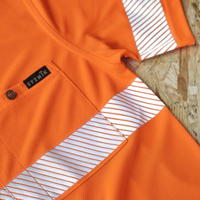 Unisex Hi Vis Segmented Tape Short Sleeve Polo (FBIZZH535)