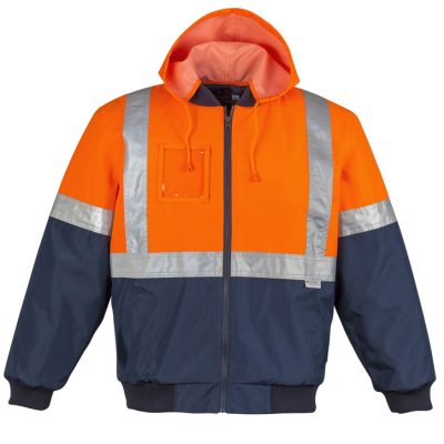 Mens Hi Vis Quilted Flying Jacket (FBIZZJ351)