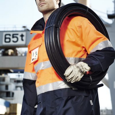 Mens Hi Vis Ultralite Waterproof Jacket (FBIZZJ357)