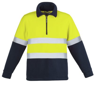 Unisex Hi Vis Polar Fleece Pullover – Hoop Taped (FBIZZT461)