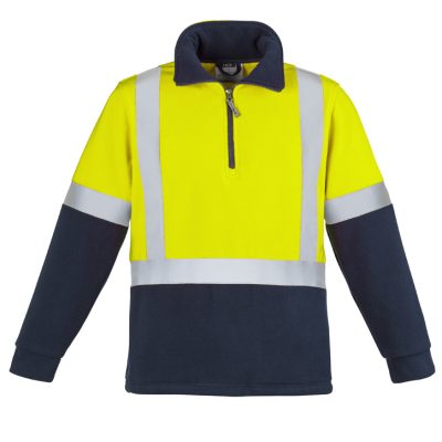 Unisex Hi Vis Polar Fleece Pullover – Shoulder Taped (FBIZZT462)