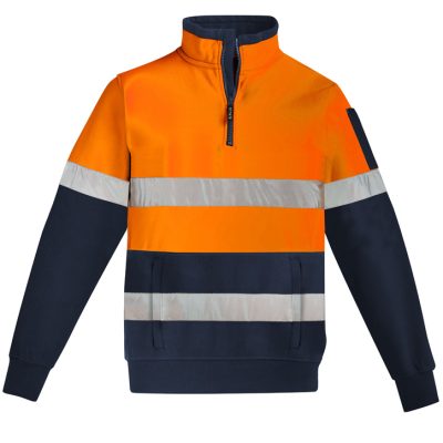 Unisex Hi Vis 1/4 Zip Pullover – Hoop Taped (FBIZZT567)