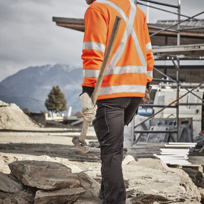 Unisex Hi Vis X Back Rail Jumper (FBIZZT660)