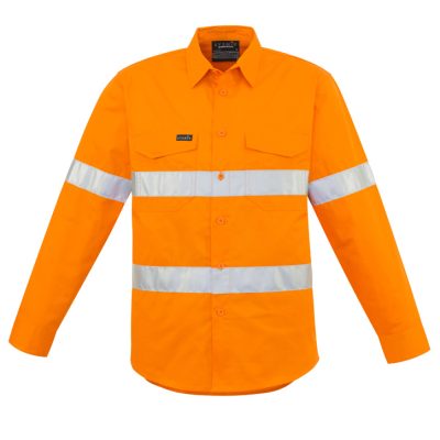Mens Hi Vis Hoop Taped Long Sleeve Shirt (FBIZZW640)