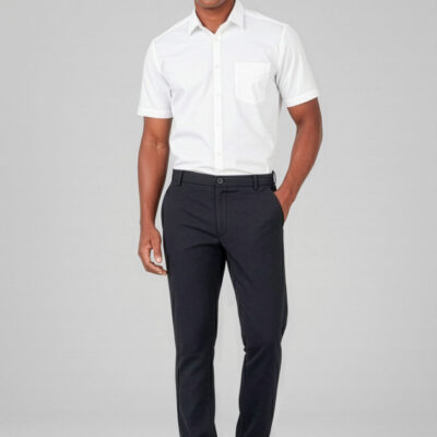 Mens Comfort Waist Flat Front Pant (FBIZCL958ML)