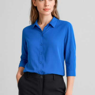 Womens Dahlia 3/4 Sleeve Blouse (FBIZRB366LT)