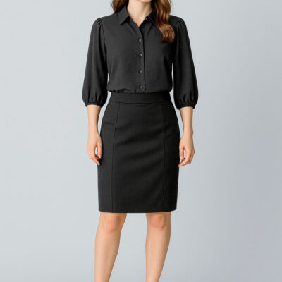Womens Cool Stretch Mid-waist Pencil Skirt (FBIZRGS312L)