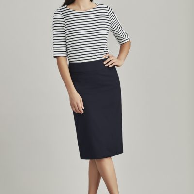 Womens Comfort Wool Stretch Relaxed Fit Lined Skirt (FBIZ24011)