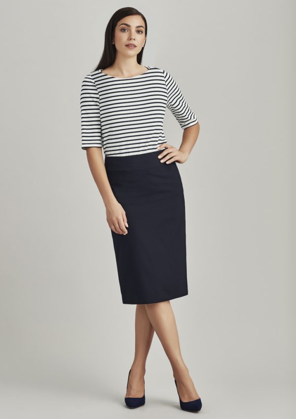 Womens Comfort Wool Stretch Relaxed Fit Lined Skirt (FBIZ24011)