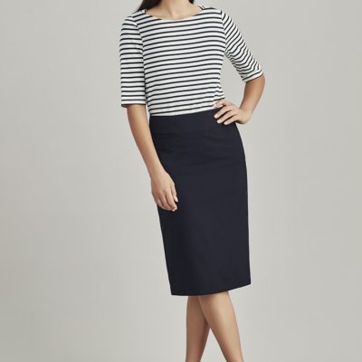 Womens Comfort Wool Stretch Relaxed Fit Lined Skirt (FBIZ24011)