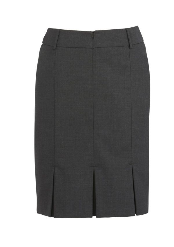 Womens Comfort Wool Stretch Multi-Pleat Skirt (FBIZ24015)