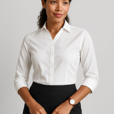Womens Hudson 3/4 Sleeve Shirt (FBIZ40311)