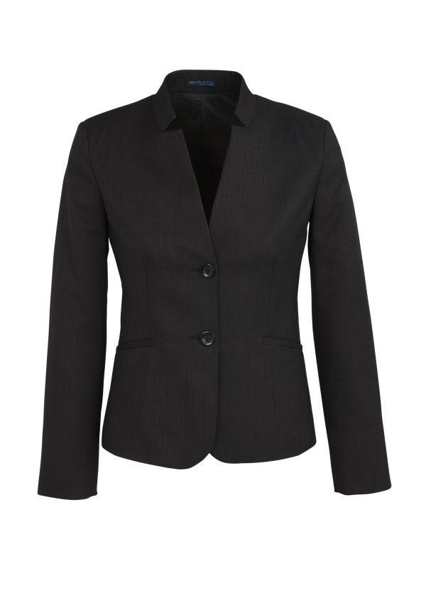 Womens Cool Stretch Short Jacket with Reverse Lapel (FBIZ60113)