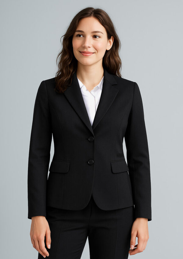 Womens Cool Stretch 2 Button Mid Length Jacket (FBIZ60119)