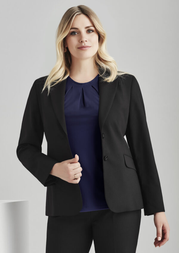 Womens Comfort Wool Stretch Longline Jacket (FBIZ64012)
