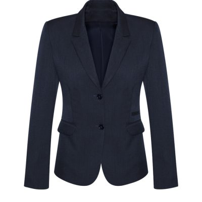 Womens Comfort Wool Stretch 2 Button Mid Length Jacket (FBIZ64019)