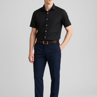 Mens Comfort Wool Stretch Slimline Pant (FBIZ74013)