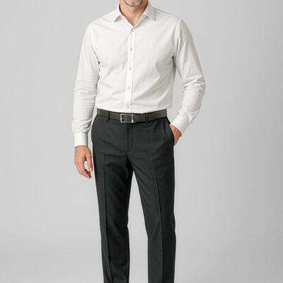 Mens Comfort Wool Stretch Adjustable Waist Pant (FBIZ74014)