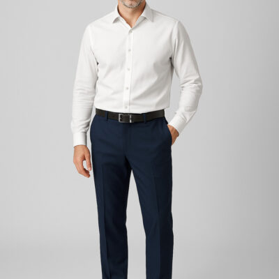 Mens Comfort Wool Stretch Adjustable Waist Pant (FBIZ74014)