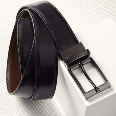 Mens Leather Reversible Belt (FBIZ99300)