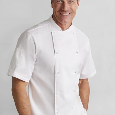 Mens Zest Short Sleeve Chef Jacket (FBIZCH232MS)