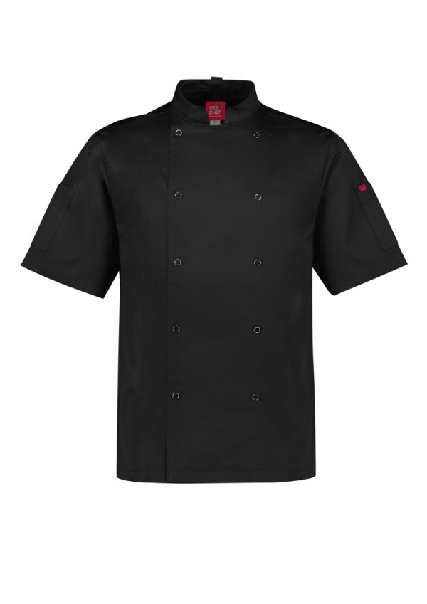 Mens Zest Short Sleeve Chef Jacket (FBIZCH232MS)