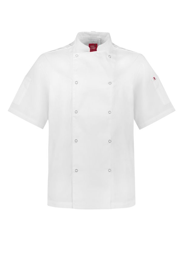 Mens Zest Short Sleeve Chef Jacket (FBIZCH232MS)