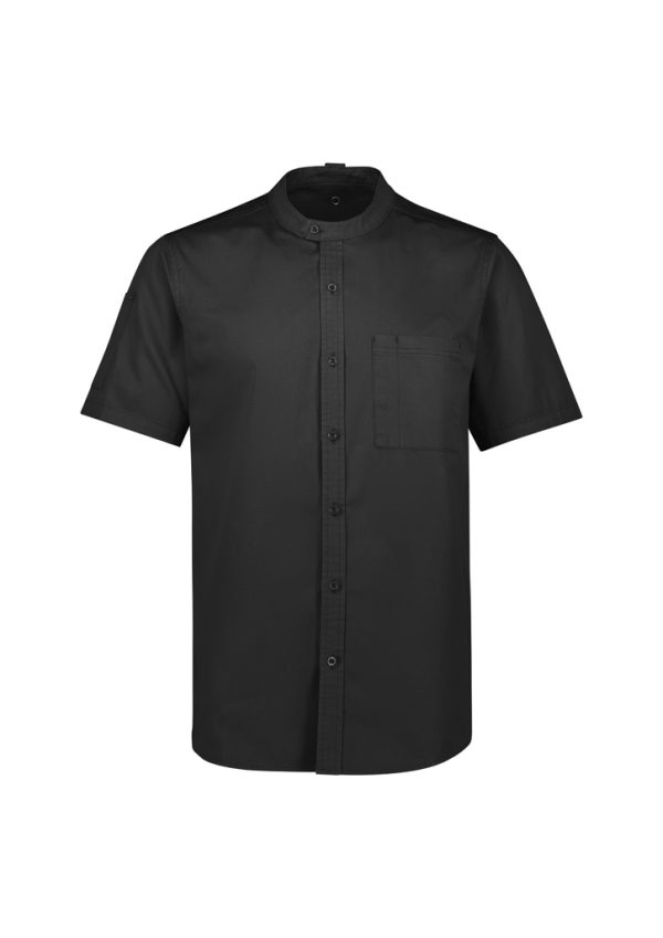 Mens Salsa Short Sleeve Chef Shirt (FBIZCH329MS)