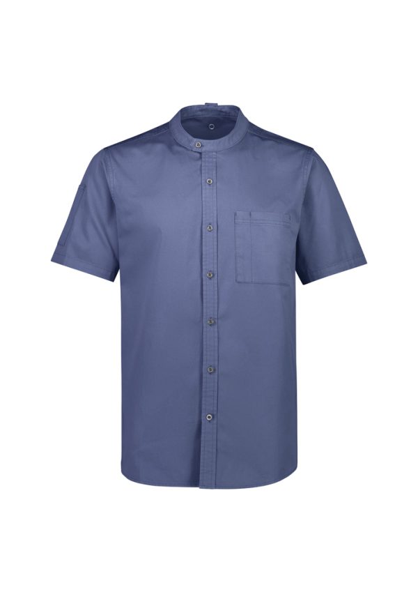 Mens Salsa Short Sleeve Chef Shirt (FBIZCH329MS)