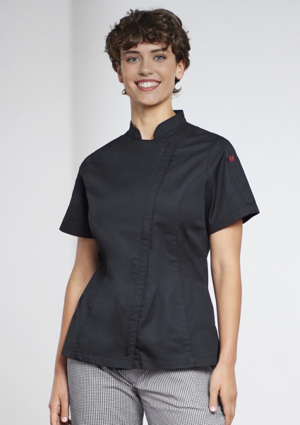 Womens Alfresco Short Sleeve Chef Jacket (FBIZCH330LS)