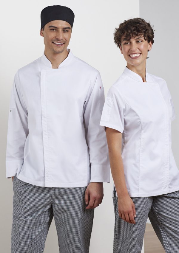 Womens Alfresco Short Sleeve Chef Jacket (FBIZCH330LS)