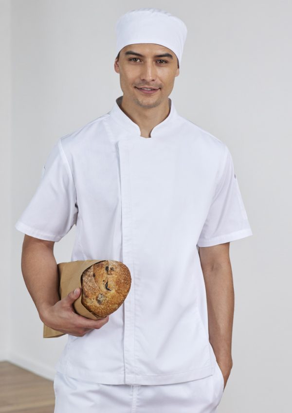 Mens Alfresco Short Sleeve Chef Jacket (FBIZCH330MS)