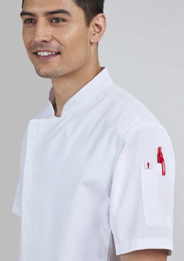 Mens Alfresco Short Sleeve Chef Jacket (FBIZCH330MS)