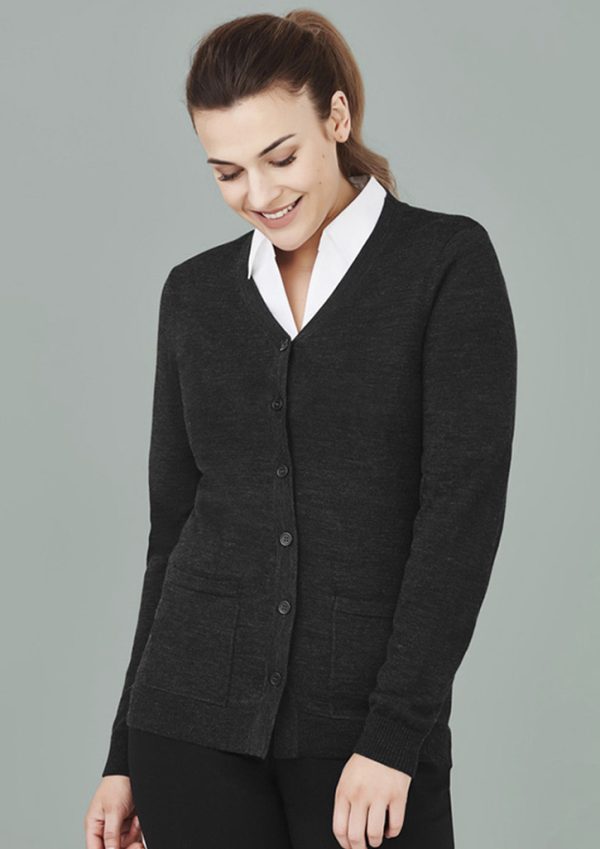 Womens Button Front Knit Cardigan (FBIZCK045LC)