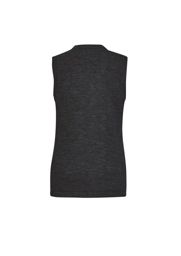 Womens Button Front Knit Vest (FBIZCK961LV)