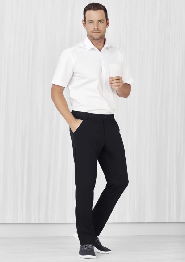 Mens Comfort Waist Flat Front Pant (FBIZCL958ML)