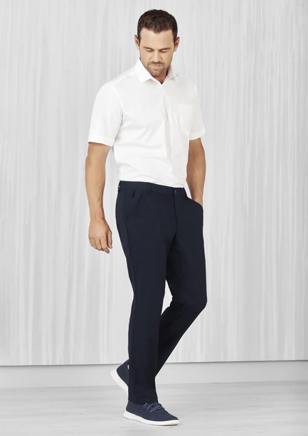 Mens Comfort Waist Flat Front Pant (FBIZCL958ML)