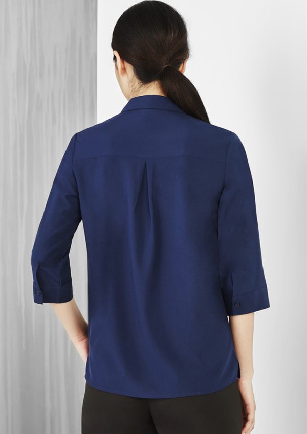 Womens Florence Plain 3/4 Sleeve Shirt (FBIZCS951LT)