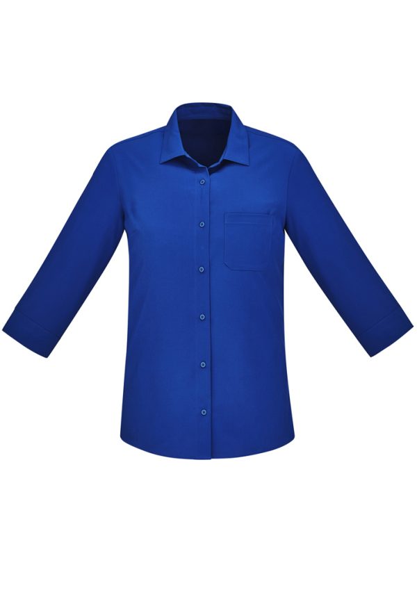 Womens Florence Plain 3/4 Sleeve Shirt (FBIZCS951LT)