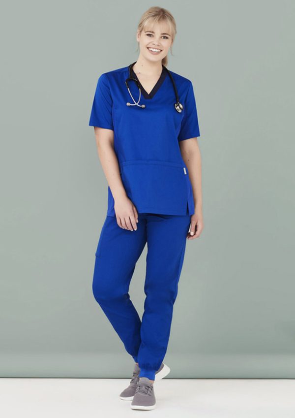 Womens Riley Stretch Scrub Top (FBIZCST043LS)