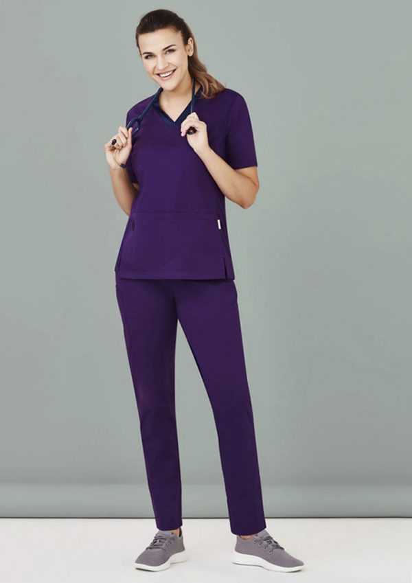 Womens Riley Stretch Scrub Top (FBIZCST043LS)