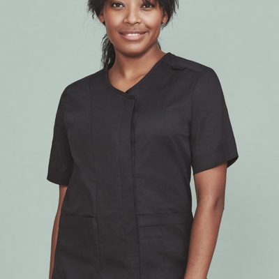 Womens Parks Zip Front Crossover Scrub Top (FBIZCST240LS)