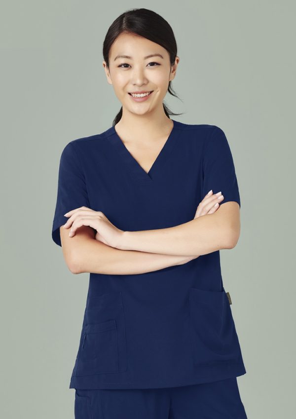 Womens Avery V-Neck Scrub Top (FBIZCST941LS)