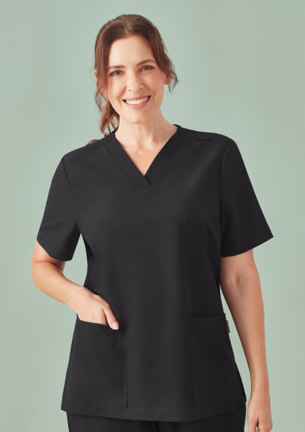 Womens Pulse V-Neck Scrub Top (FBIZCU543LS)