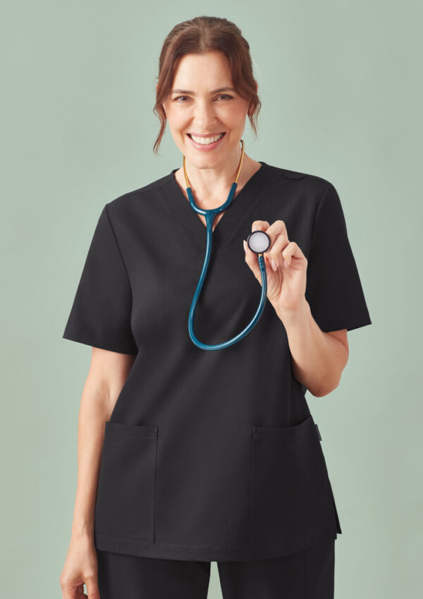 Womens Pulse V-Neck Scrub Top (FBIZCU543LS)