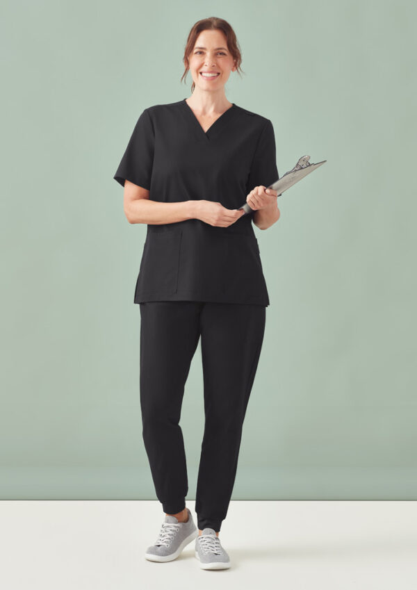 Womens Pulse V-Neck Scrub Top (FBIZCU543LS)