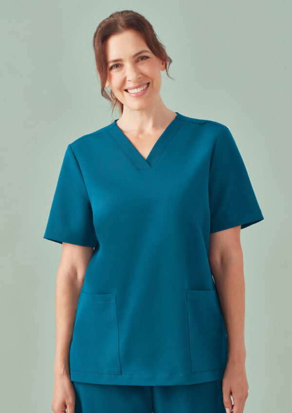 Womens Pulse V-Neck Scrub Top (FBIZCU543LS)